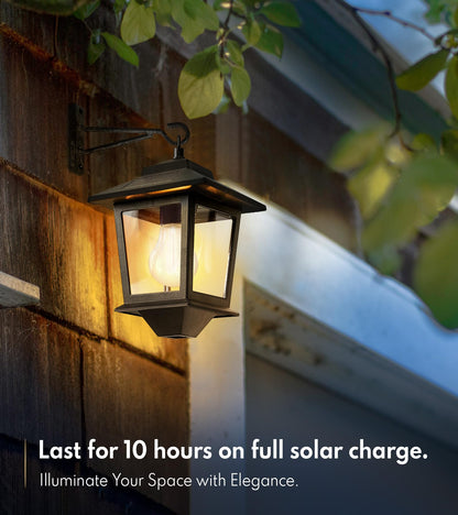 Outdoor Hanging Lights with 4 Solar Panels