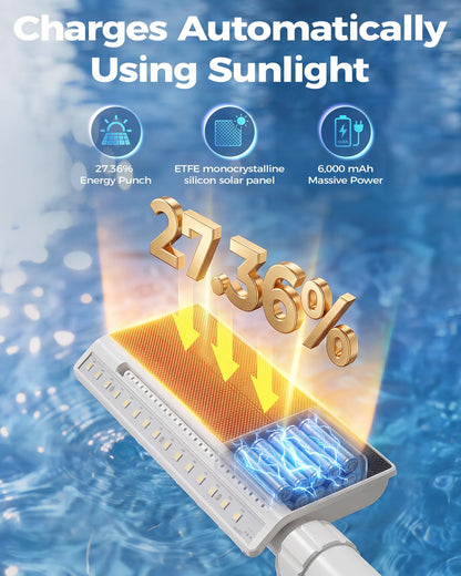 Solar Pool Fountain With LED Lights