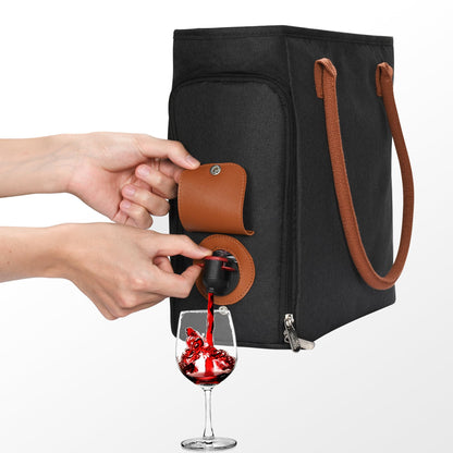 Insulated Tote Bag with Drink Dispenser
