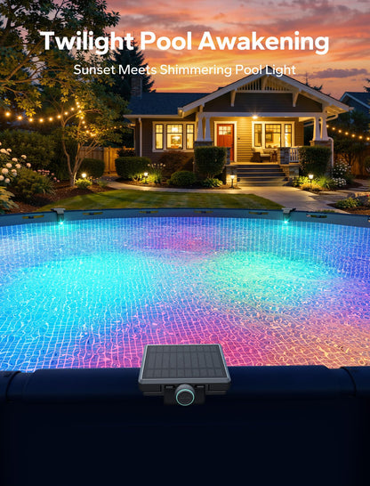 Solar Powered Pool Lighting System