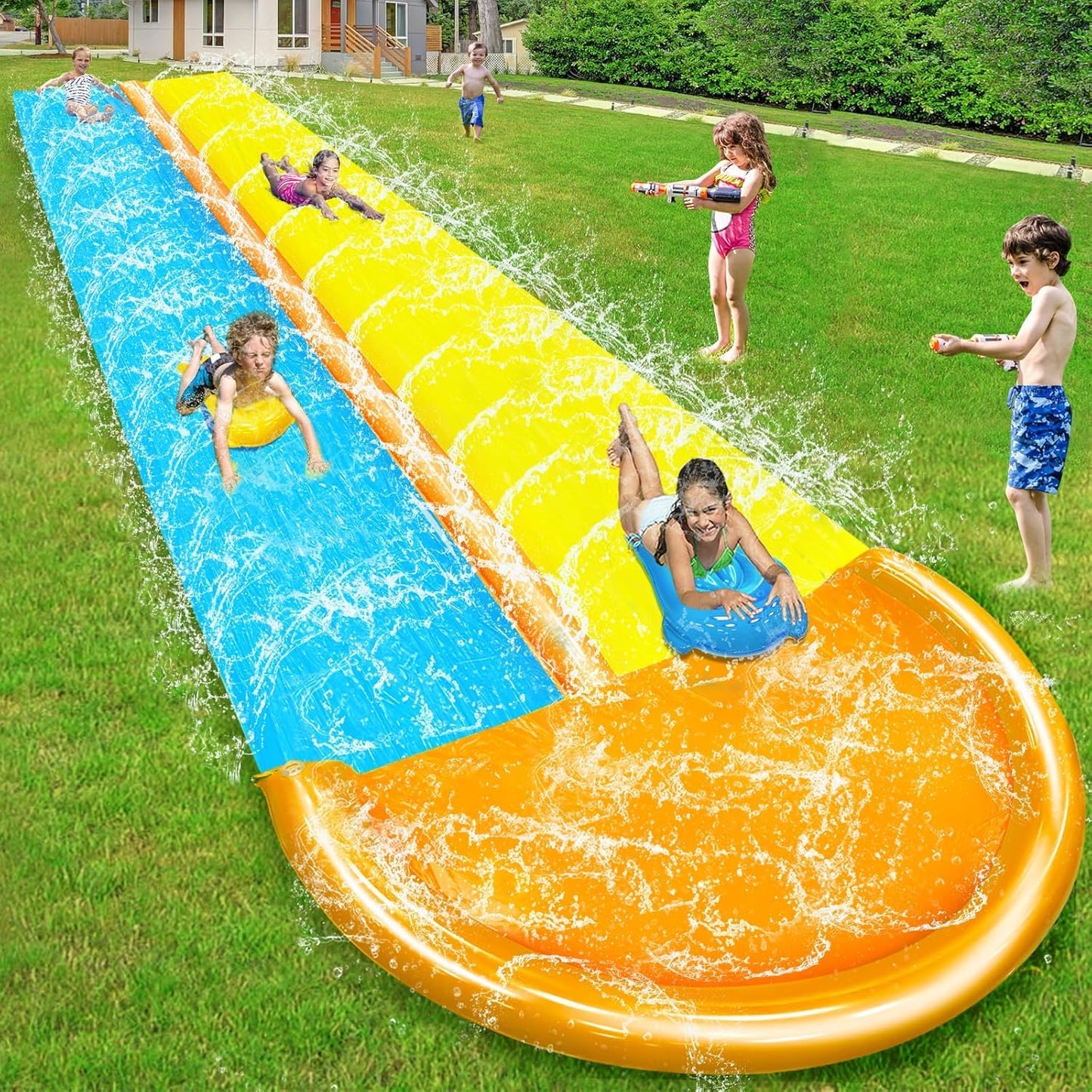 Backyard Summer Water Slide
