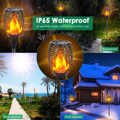 Solar Flickering Flame Garden Lights